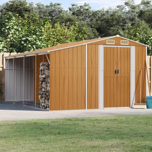 vidaXL Tuinschuur 277x365,5x179 cm gegalvaniseerd staal, Tuin en Terras, Tuinhuizen, Nieuw, Verzenden
