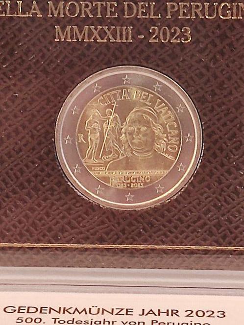 Vatican. 2 Euro 2023 Perugino + Manzoni (2 monete) (Sans, Postzegels en Munten, Munten | Europa | Euromunten