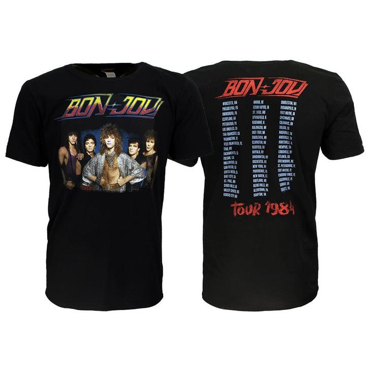 Bon Jovi Official 1984 Tour T-Shirt - Officiële Merchandise, Vêtements | Hommes, T-shirts