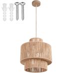 tectake Hanglamp Allegra van jute in boho-stijl, 40W - natuu, Verzenden, Nieuw