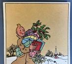 Hergé - 1 Feestkaart - Gelukkig Nieuwjaar! - Tintin - 1950, Boeken, Nieuw