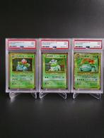 Pokémon - 3 Graded card - Bulbasaur, Ivysaur, Venusaur #001, Nieuw