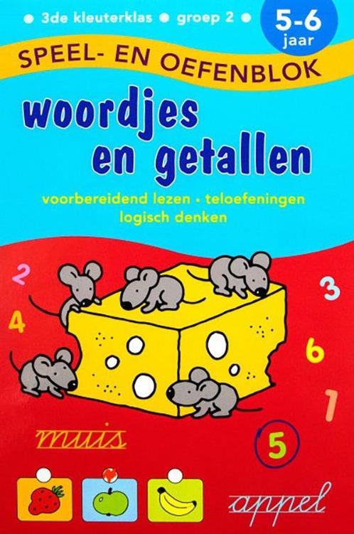 Speel en Oefenblok 5 tot 6 jaar Woordjes en Getallen, Livres, Livres Autre, Envoi