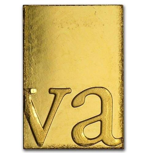 1 gram - Goud .999 - 1 Gram Gold Combi Bar Valcambi LBMA, Postzegels en Munten, Edelmetalen en Baren