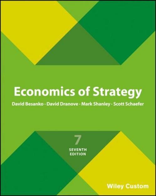 Economics of Strategy 9781119378761 David Dranove, Boeken, Overige Boeken, Gelezen, Verzenden