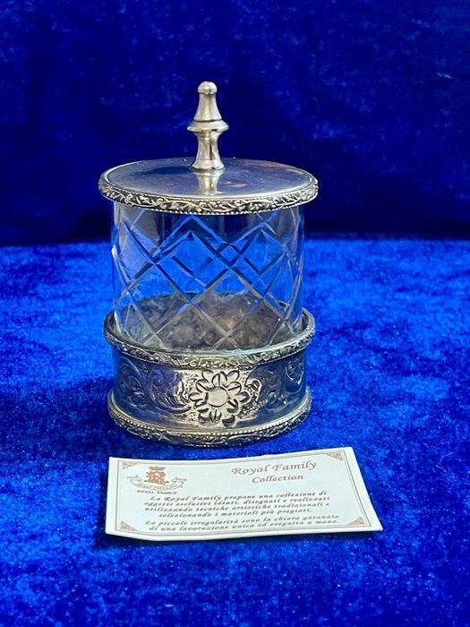 Royal Family - Jampot - Verzilverd, Kristal - Oud-Brittannië, Antiek en Kunst, Antiek | Keukengerei