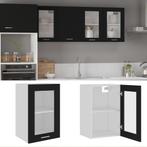 vidaXL Hangkast Lyon 40x31x60 cm bewerkt hout zwart, Huis en Inrichting, Verzenden, Nieuw