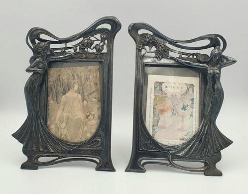 WMF - Cadre photo (2)  - Plaqué(e) argent - Art nouveau très, Antiek en Kunst, Kunst | Designobjecten