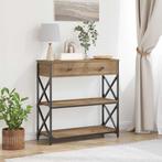 vidaXL Console Tafel met lade artisanaal eikenkleurig 75 x, Huis en Inrichting, Tafels | Bijzettafels, Verzenden, Nieuw