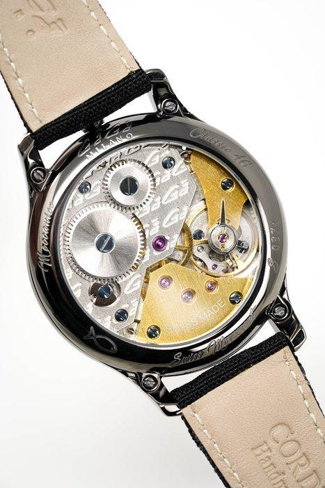 GaGà Milano - Classic Steel Gun Watch - 8043CL01U0CDBK0 -, Handtassen en Accessoires, Horloges | Heren