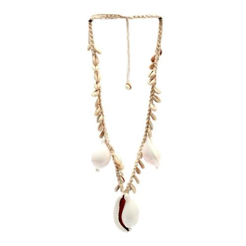 De grote witte kauri schelp ketting, Bijoux, Sacs & Beauté, Bracelets