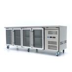 Koelwerkbank - 223 cm - 4 Glazen Deuren - Refurbished, Verzenden, Nieuw in verpakking, Overige typen