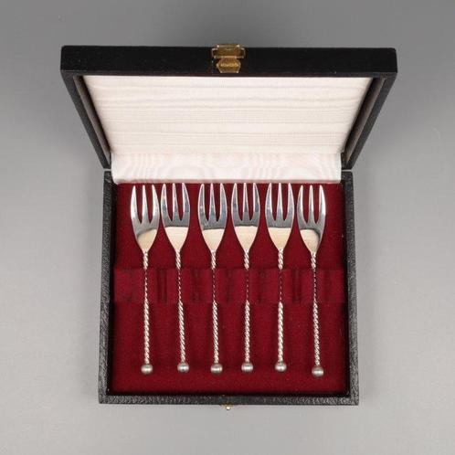 v/d Meulen (Joure) Taartvorken, Koffielepels & taartschep -, Antiek en Kunst, Antiek | Zilver en Goud
