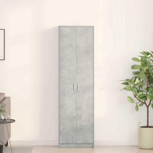 vidaXL Kledingkast met plank Betongrijs 55 x 25 x 189 cm, Huis en Inrichting, Kasten | Kleerkasten, Nieuw, Verzenden