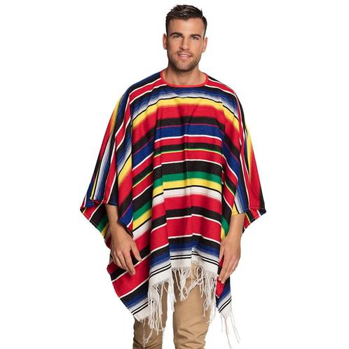 Mexicaanse Poncho 1,55m, Kleding | Heren, Carnavalskleding en Feestkleding, Nieuw, Verzenden