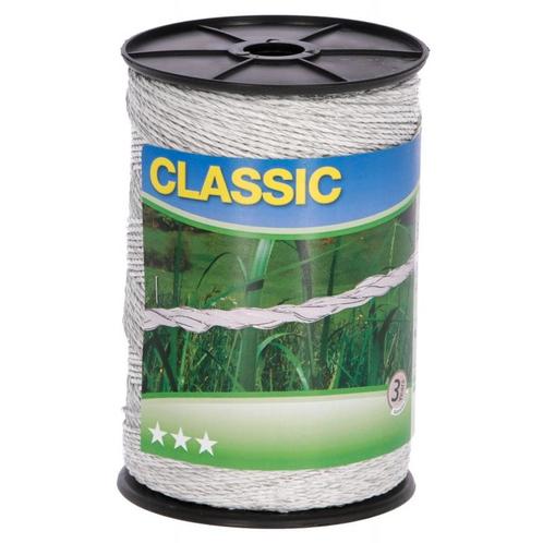 Classic afrasteringskoord 2,5mm, 500m wit, 6x 0,20 niro -, Dieren en Toebehoren, Stalling en Weidegang
