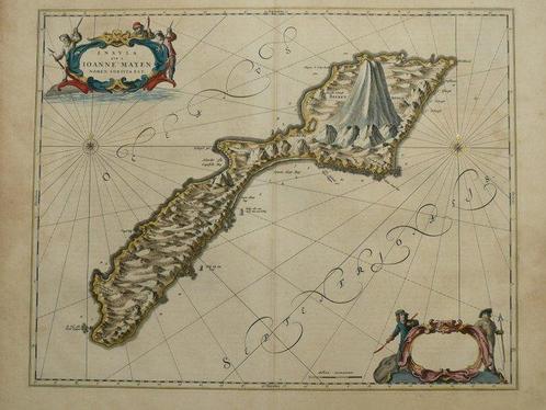 Europe - Norvège / Jan Mayen; J. Blaeu - Insula quae a, Boeken, Atlassen en Landkaarten