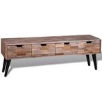 Table console TV avec 4 tiroirs Bois de teck recyclé, Verzenden