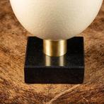 Afrikaanse struisvogelei - marmeren op maat gemaakt voetstuk, Antiek en Kunst