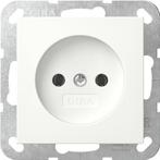 Gira Systeem 55 Niet-Geaarde Stopcontact 16A 250V Puur Wit -, Doe-het-zelf en Bouw, Verzenden, Nieuw