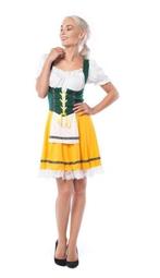Dirndl Jurk Oktoberfest Geel Groen, Verzenden, Nieuw