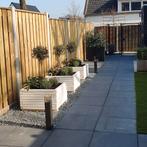 Vierkante plantenbak van hout voor boom - maat 50x50x50, Verzenden