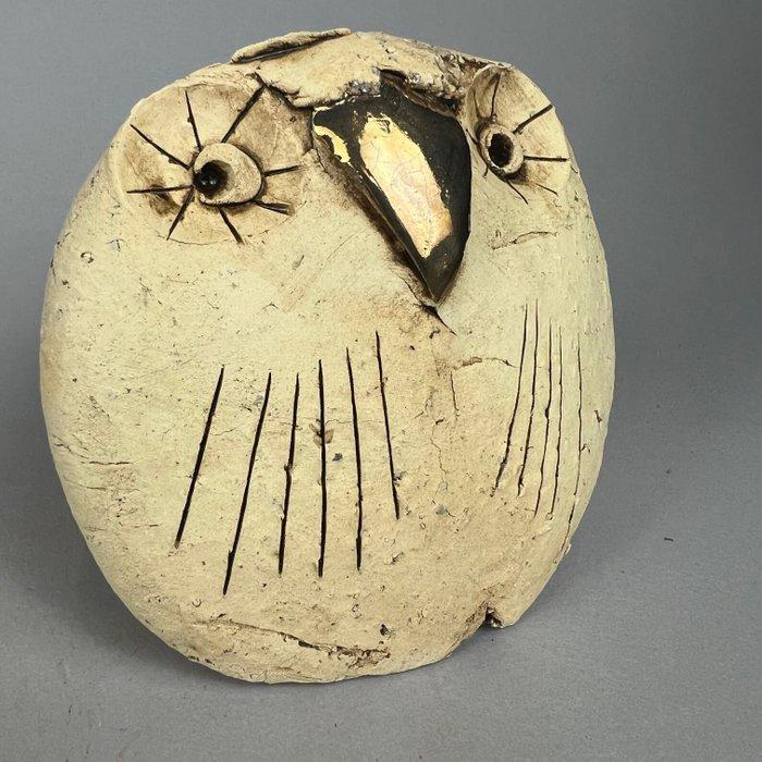 Ewa Budzowska - No reserve- the OWL- with 24carat gold), Antiek en Kunst, Kunst | Designobjecten