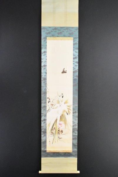 Kakejiku  (hangscroll) - Pioenrozen in de Sneeuw  -, Antiek en Kunst, Antiek | Overige Antiek