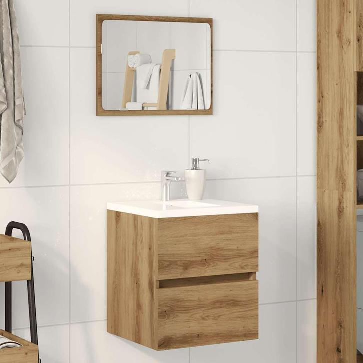 vidaXL Badkamer wastafelkast Artisan Oak 41x38,5x45 cm, Huis en Inrichting, Badkamer | Badkamermeubels, Nieuw, Verzenden