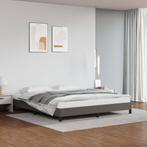 vidaXL Bedframe kunstleer grijs 180x200 cm, Huis en Inrichting, Verzenden, Nieuw