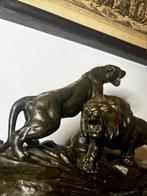 Pendule de cheminée - Art déco Marbre, Régule - 1920-1930, Antiquités & Art