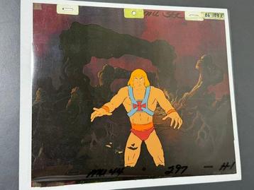 Filmation - Originele animatiecel van He-Man, met afgedrukte beschikbaar voor biedingen