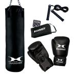 Hammer Boxing Set Chicago, 100 cm (Fit black 100 cm), Sport en Fitness, Vechtsporten en Zelfverdediging, Nieuw, Verzenden