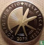 Zwitserland 20 franc 2025 Pioniers van de Zwitserse luch..., Verzenden, Losse munt, Goud
