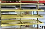 Koof met verlichting, aluminium, goudkleurig, L199,5 x D11 x