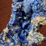 azuriet Kristalen - Hoogte: 12 cm - Breedte: 6 cm- 280 g, Verzamelen
