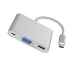 DrPhone HUB6 3 in 1 USB C Hub Converter - Type-C/USB C, Verzenden, Nieuw