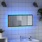 vidaXL Badkamerspiegel met LED 100x8,5x37 cm bewerkt hout, Huis en Inrichting, Verzenden, Nieuw