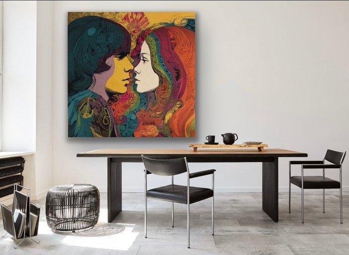 Eric Brumette - KISS ME 70 - Toile L, Antiek en Kunst, Kunst | Designobjecten