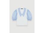 Veiling - Maje T-shirt met kraag van gemengd materiaal maat, Kleding | Dames, Nieuw