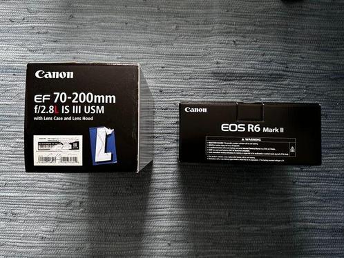 Canon EOS R6 Mark II + EF canon Zoom 70-200mm L F2.8 USM, Audio, Tv en Foto, Fotocamera's Analoog