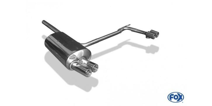 FOX BMW E46 320d einddemper uitgang rechts/links single flow, Autos : Pièces & Accessoires, Systèmes d'échappement, Envoi