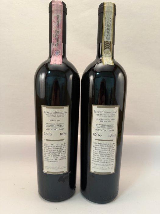 2004 & 2010 Tenuta Valdicava, Madonna del Piano - Brunello, Verzamelen, Wijnen