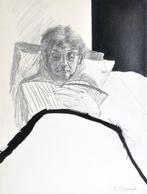 Roger Raveel (1921-2013) - Zulma, lezend in bed, Antiek en Kunst