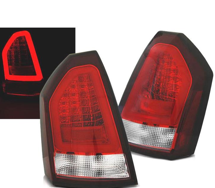 Feux Arrière Pour Chrysler 300C 05-08 Tube Led Rouge Transpa, Auto-onderdelen, Verlichting, Verzenden