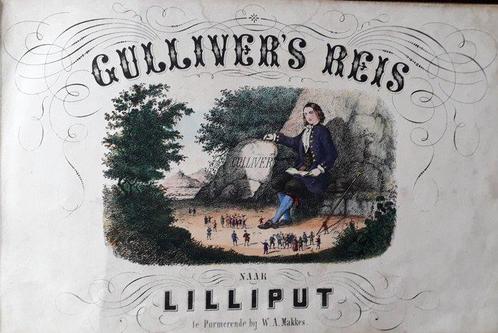 J. Swift - Gullivers Reis naar Lilliput - 1853, Antiek en Kunst, Antiek | Boeken en Manuscripten