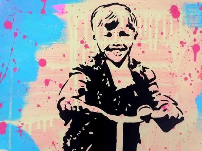 Holger Zimmermann - Scooterboy, Antiek en Kunst, Kunst | Schilderijen | Modern