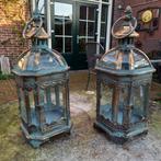 2 Candle Lanterns - Lantaarn (2) - Glas, Metaal