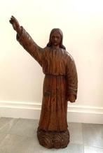 sculptuur, Christ bénissant ses fideles - 65 cm - Hout, Antiquités & Art