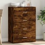 vidaXL Dressoir 60x31x84 cm bewerkt hout gerookt, Huis en Inrichting, Kasten | Dressoirs, Verzenden, Nieuw